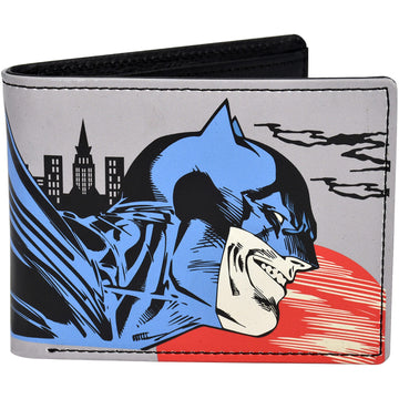 DC Comics Batman Bifold Wallet in a Decorative Tin Case, Multi