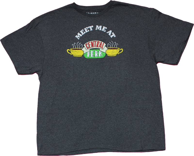 Friends Mens T-Shirt -  Meet Me At Central Perk Logo