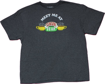 Friends Mens T-Shirt -  Meet Me At Central Perk Logo