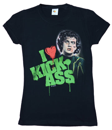 Kick Ass  Girls Juniors T-Shirt - I Heart Kick Ass Image