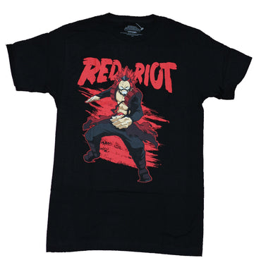 My Hero Academia Mens  T-Shirt - Red Riot Battle Under Logo