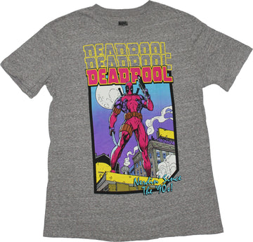 Deadpool Mens T-Shirt - Deadpool Image Under Name Drop