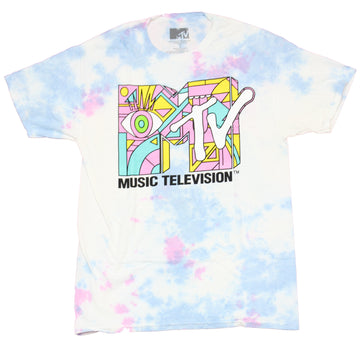 MTV  Mens T-Shirt  - Classic Pastel Eyeball Logo Image