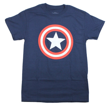 Captain America Mens T-Shirt - Classic Shield Full Color Logo