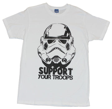Star Wars Mens T-Shirt - "Support Your Troops" Stormtrooper Face