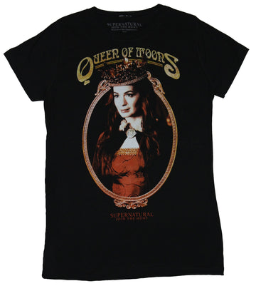 Supernatural Girls Juniors T-Shirt - Queen of the Moons Circle Portrait Image