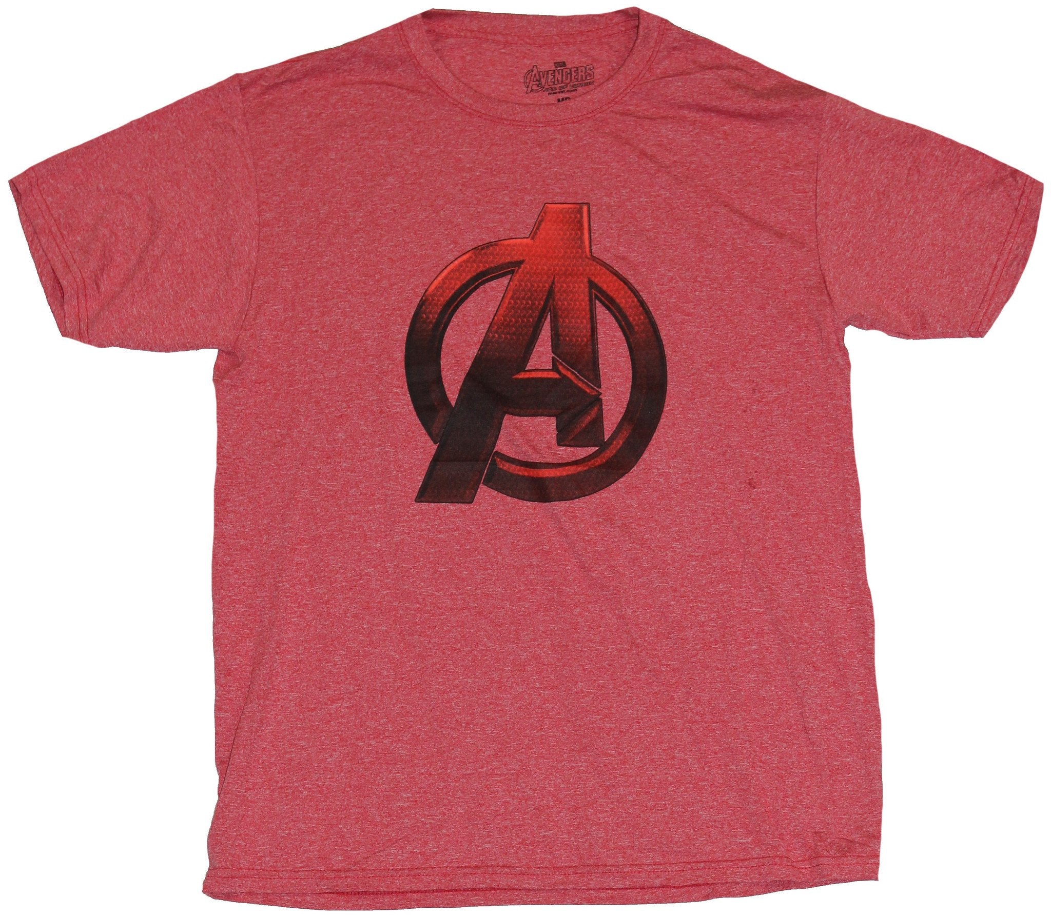 The Avengers (Marvel Comics) Moisture Wicking Mens T-Shirt - Red & Black A Logo