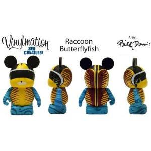 Disney Vinylmation Sea Creatures 3" Raccoon Butterfly Fish