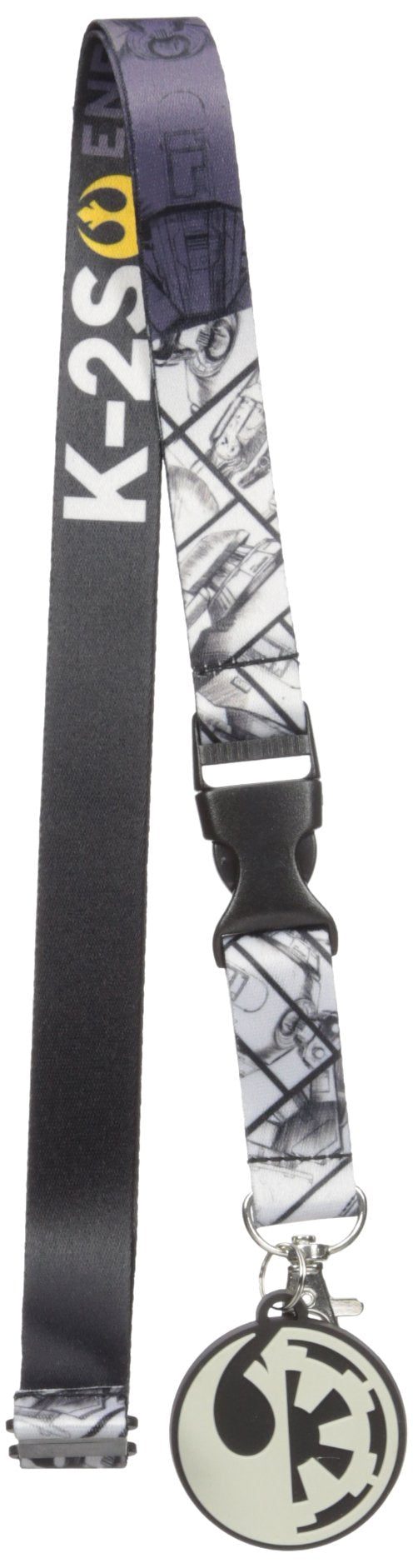 Bioworld Men's Star Wars Rogue One K-2s Lanyard