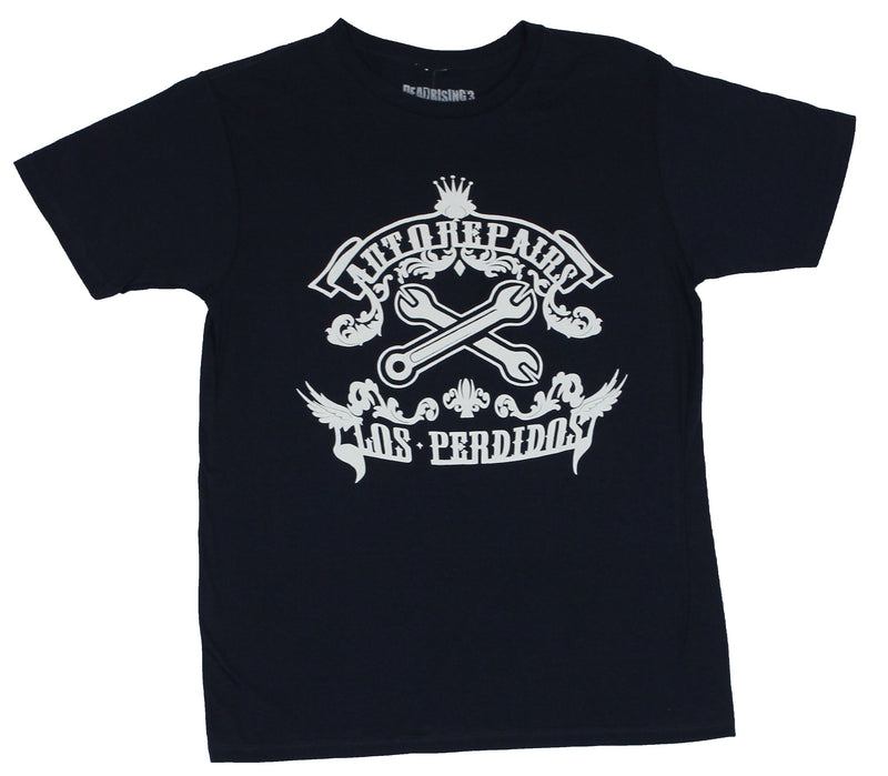 Dead Rising 3 Mens T-Shirt - "Auto Repairs Los Perdidos" Crossed Wrench Pic