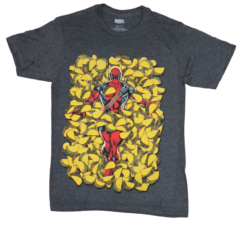 Deadpool Mens T-Shirt- Bed of Tacos American Beauty - Inmyparentsbasement.com