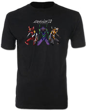 Great Eastern Entertainment Evangelion New Movie-Eva00, Eva01, Eva02, Mens Screen Print T-Shirt - Inmyparentsbasement.com