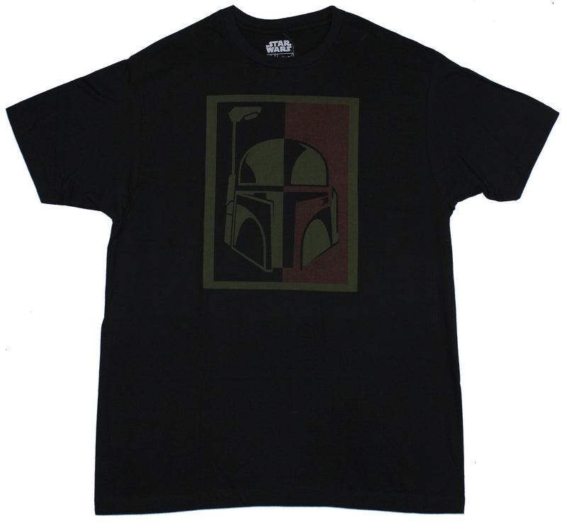 Star Wars Mens T-Shirt - Stylized Boba Fett Boxed Image