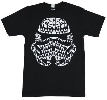 Star Wars Mens T-Shirt - Stormtrooper Formed By A Bunch of Triangles Design