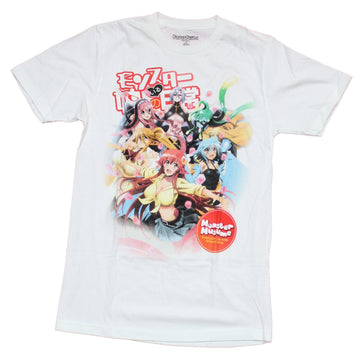 Monster Musume Mens T-Shirt - Giant Girl Group Image