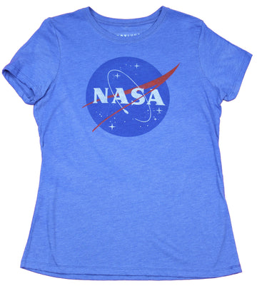 Nasa Girls Juniors T-Shirt  - Classic Nasa Logo Image
