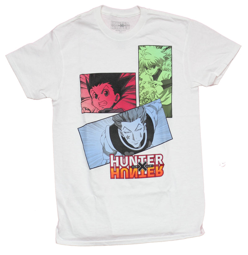 Hunter X Hunter Mens T-Shirt - Color Face Boxes Gon Killua Hisoka - Inmyparentsbasement.com