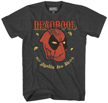 Deadpool (Marvel Comics) Mens T-Shirt - Me Gusta Los Tacos