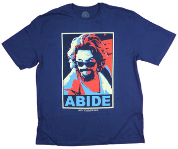 The Big Lebowski Mens T-Shirt  - Dude Abide poster Style Image