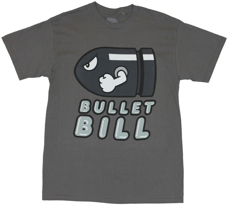 Super Mario Brothers  Mens T-Shirt - Cartoon Bullet Bill Image - Inmyparentsbasement.com