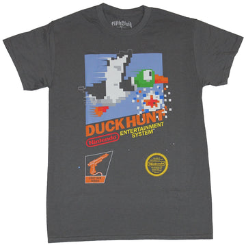 Duck Hunt Nintendo Mens T-Shirt - NES Classic Box Art Image