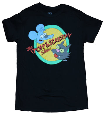 The Simpsons Mens T-Shirt - Itchy & Scratchy Cartoon Logo