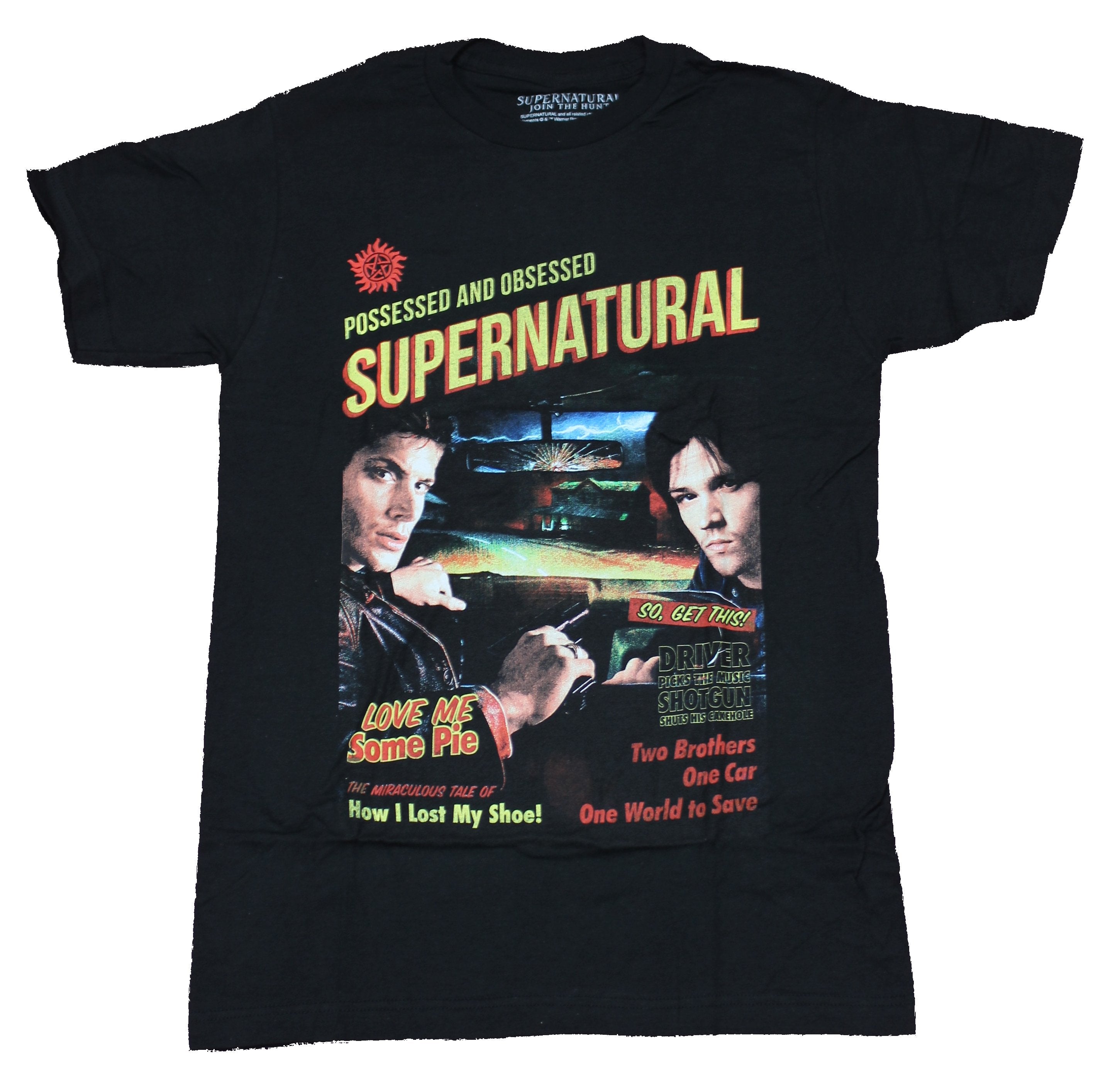Supernatural Mens T Shirt End of The Road Tour Two Sided Full Color