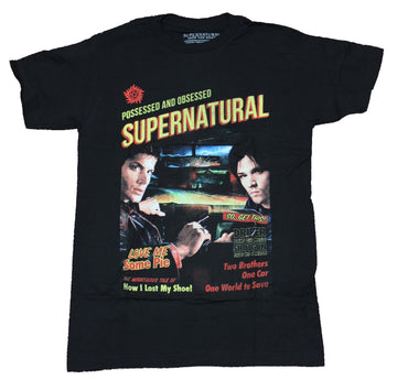 Supernatural Mens T-Shirt - End of The Road Tour Two Sided Full Color