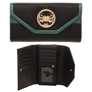 Marvel Thor Ragnarok Hela Flap Wallet,Black,7"x4"