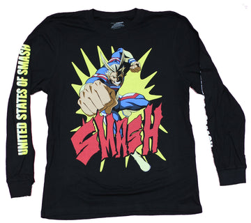 My Hero Academia Mens Long Sleeve T-Shirt - All Might Smash Tour United States OF