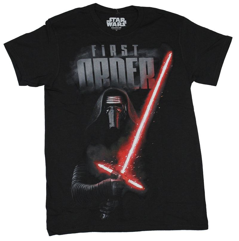 Star Wars Force Awakens Mens T-Shirt - Kylo Ren Photo First Order