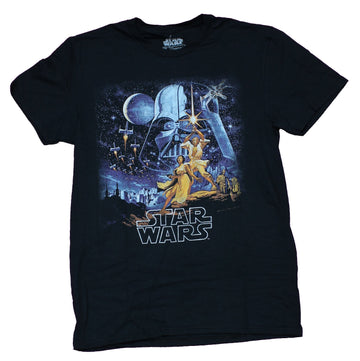 Star Wars Mens T-Shirt - New Hope X-wing Sky Poster Image