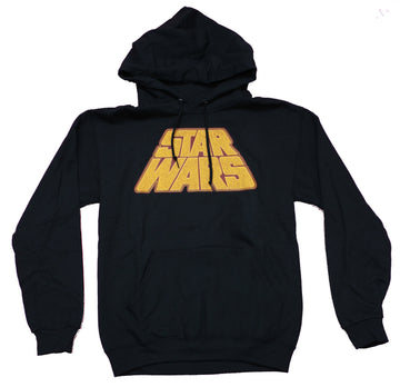 Star Wars Mens Pullover Hoodie - Raised Crawling Logo Image