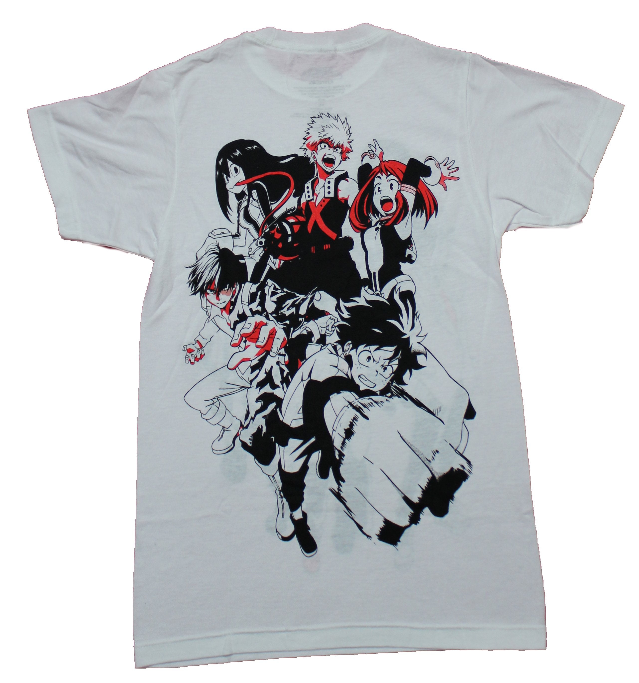 My Hero Academia Mens T-Shirt - Students UA HIGH 1A Front Heroes Back