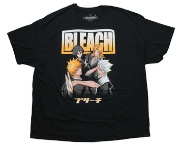 Bleach Mens T-Shirt - Characters Under Large Bleach Name