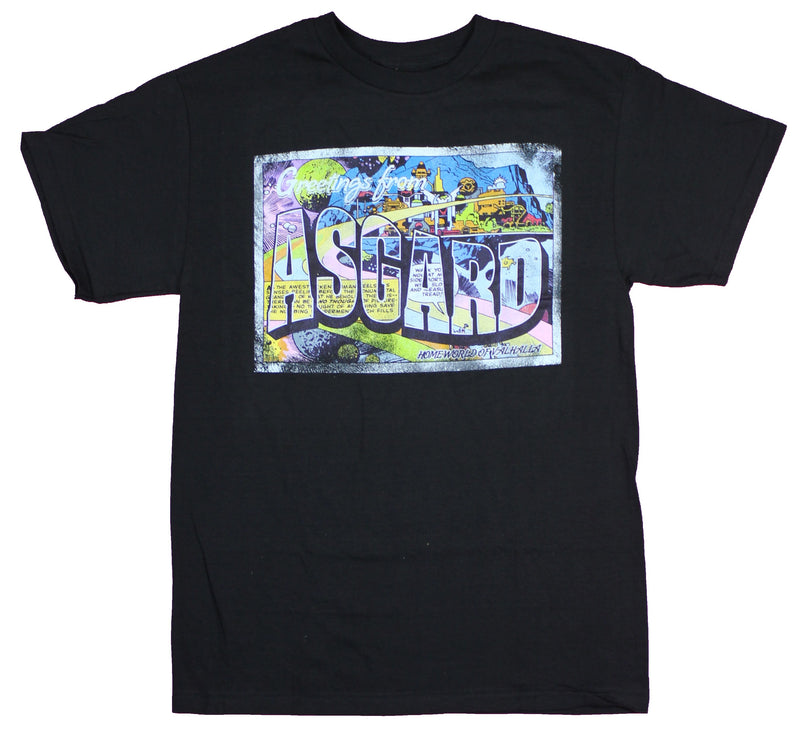 Thor Mens T-Shirt  - Greetings from Asgard Postcard Shirt