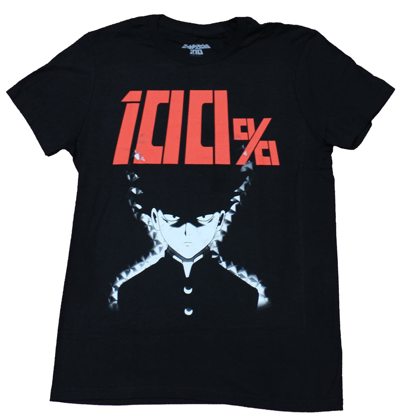 Mob Psycho 100 Mens T-Shirt - Red 100% Serious Smokey Mob Image