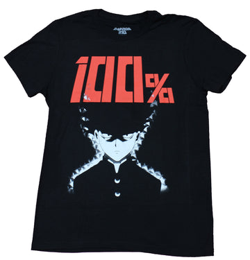 Mob Psycho 100 Mens T-Shirt - Red 100% Serious Smokey Mob Image