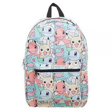 Pokemon Pastel Kanto Starters All Over Print Backpack