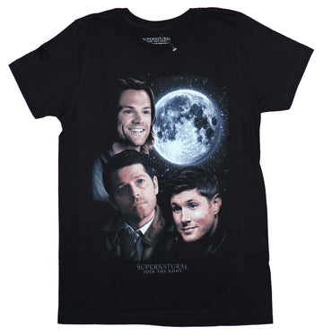 Supernatural Mens T-Shirt - Sam Dean Castiel Moon Image