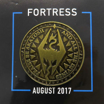 Rare Limited Edition Discontinued LootCrate August 2017 Fortress Enamel Pin Loot Pins