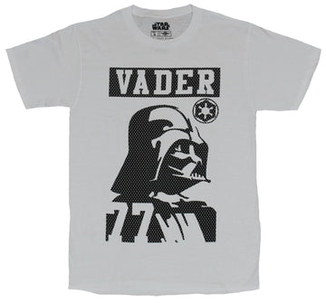 Star Wars Mens T-Shirt - Dotted Vader 77 Simple Image