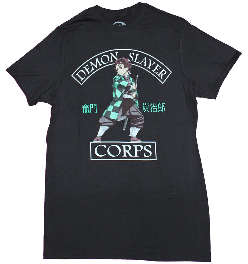 Demon Slayer Mens T-Shirt - Demon Slayer Corps Tanjiro Image - Inmyparentsbasement.com