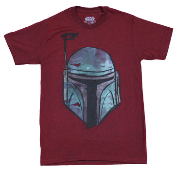 Star Wars Mens T-Shirt - Boba Fett Helmet Image