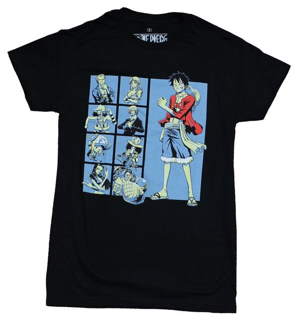 One Piece Mens T-Shirt - Straw Hat Crew Big Fully Colorful Luffy