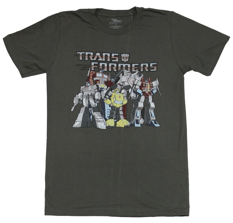 Transformers Mens T-Shirt - Classic Cartoon Character 5 Pack Megatron Optimus & More - Inmyparentsbasement.com
