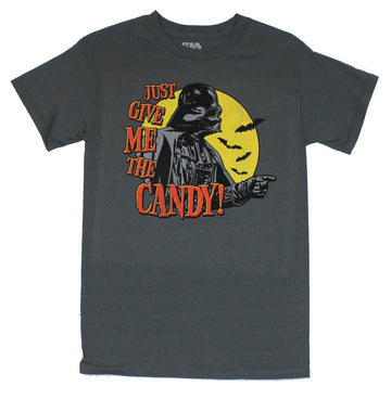 Star Wars Mens T-Shirt -"Just Give Me The Candy" Darth Vader Image