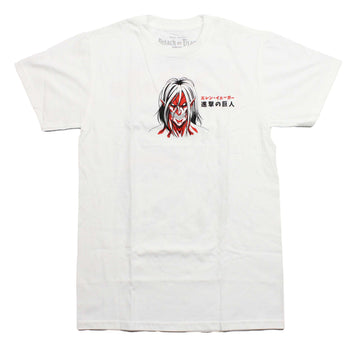 Attack on Titan Mens T-Shirt - Titan Eren Yeager Front and Back Pose