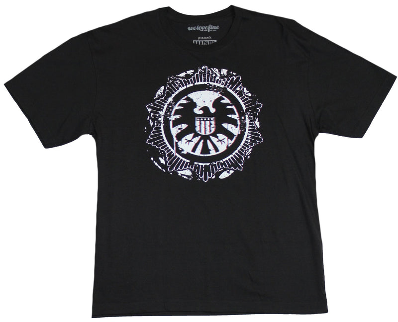 SHIELD  (Marvel Comics) Mens T-Shirt - S.H.I.E.L.D. Distressed Ornate Crest - Inmyparentsbasement.com