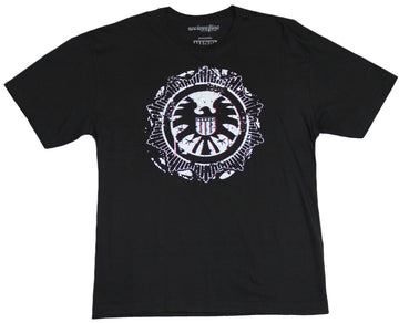 SHIELD  (Marvel Comics) Mens T-Shirt - S.H.I.E.L.D. Distressed Ornate Crest